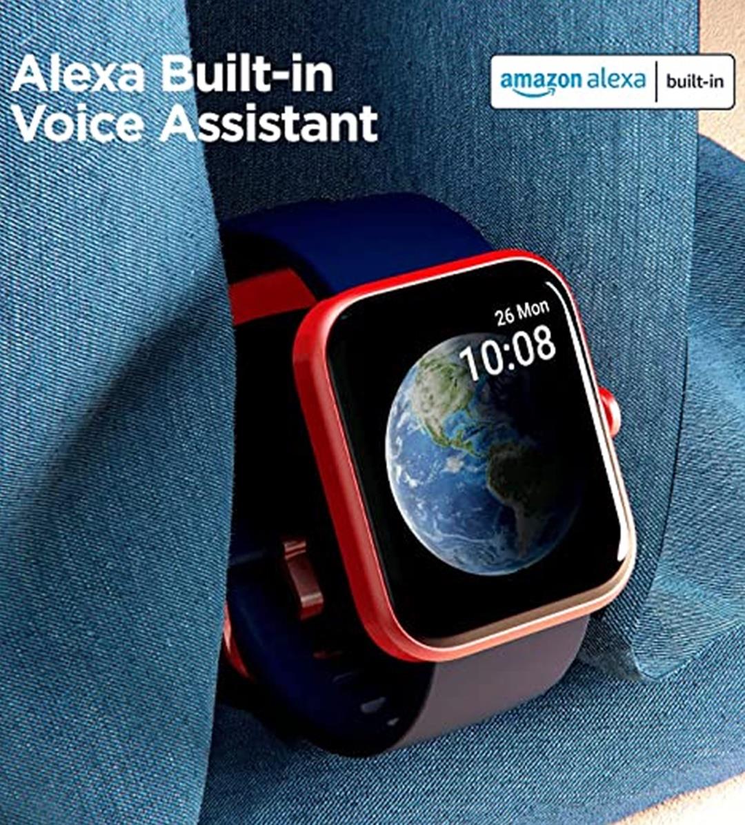 BoAt Xtend Smart Watch with Alexa Built-in, 1.69” HD Display